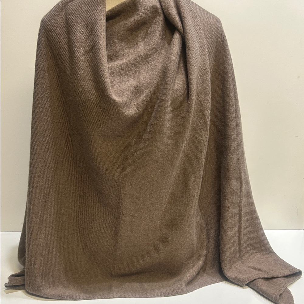 Cozy Brown Shawl poncho